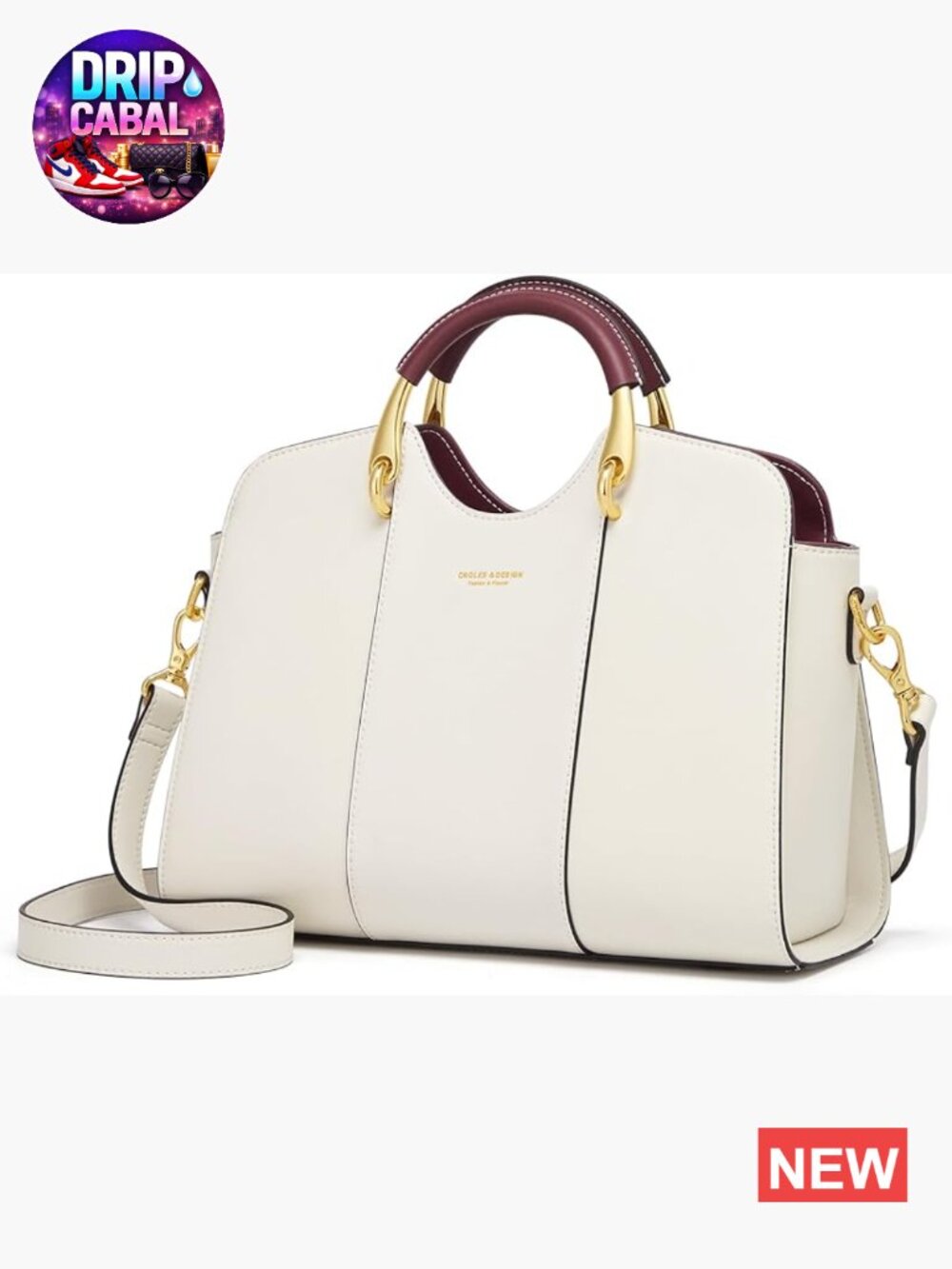 Genuine Leather Satchel Bag Women Fashion Top Handle Tote Shoulder Crossbody